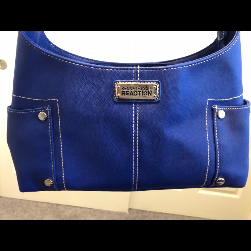 Kenneth Cole Blue Purse - Picture 2 of 5